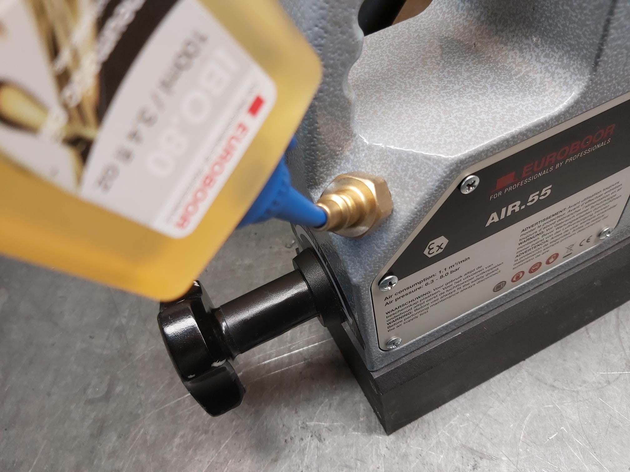 Pneumatische magneet kernboormachine, 55mm - 2 3/16", 6.3 bar. - Weldingshop