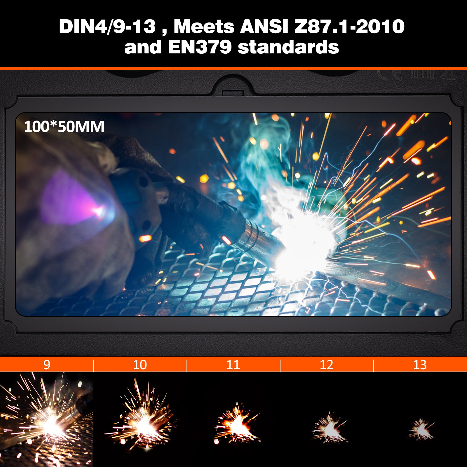 Lashelm - Laskap Model Flameskull - UNMT + UNL16A - Weldingshop