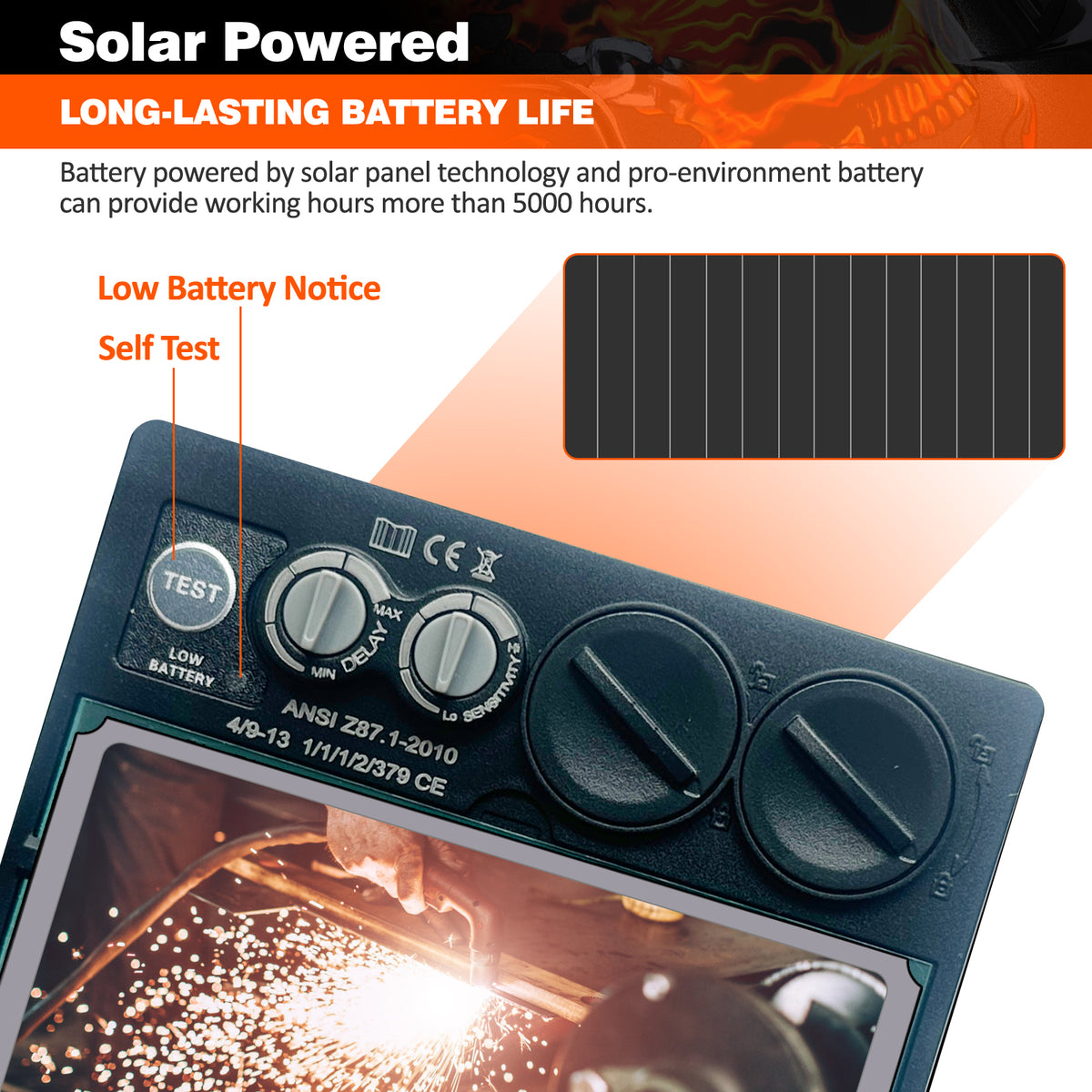 Lashelm - Laskap Model Flameskull - UNMT + UNL16A - Weldingshop