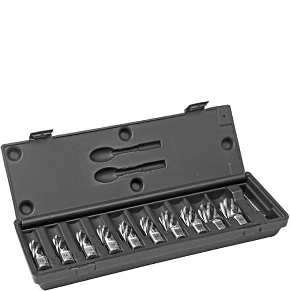 Kernboren set, HSS, DoC 55 mm, Dmin 12 mm, Dmax 30 mm. - Weldingshop