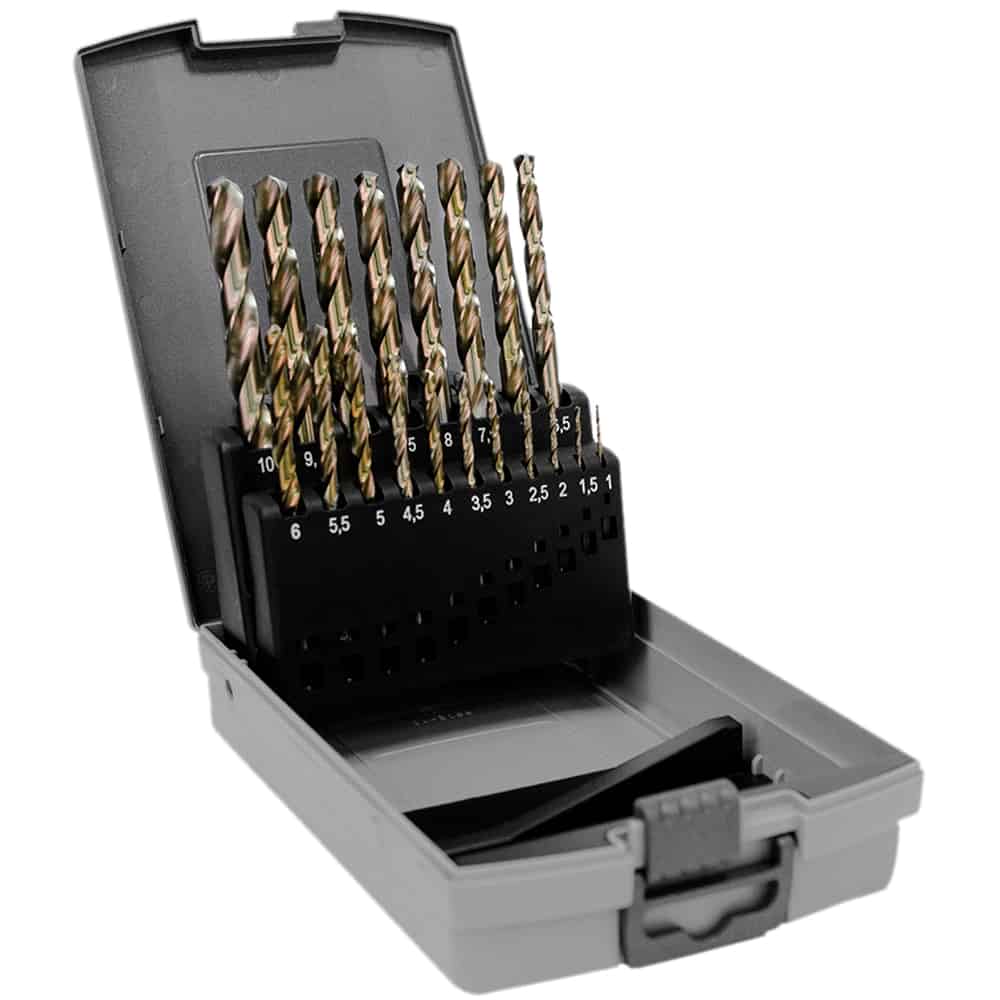 Spiraalboor set, HSS-Co, Dmin 1 mm, Dmax 10 mm. - Weldingshop