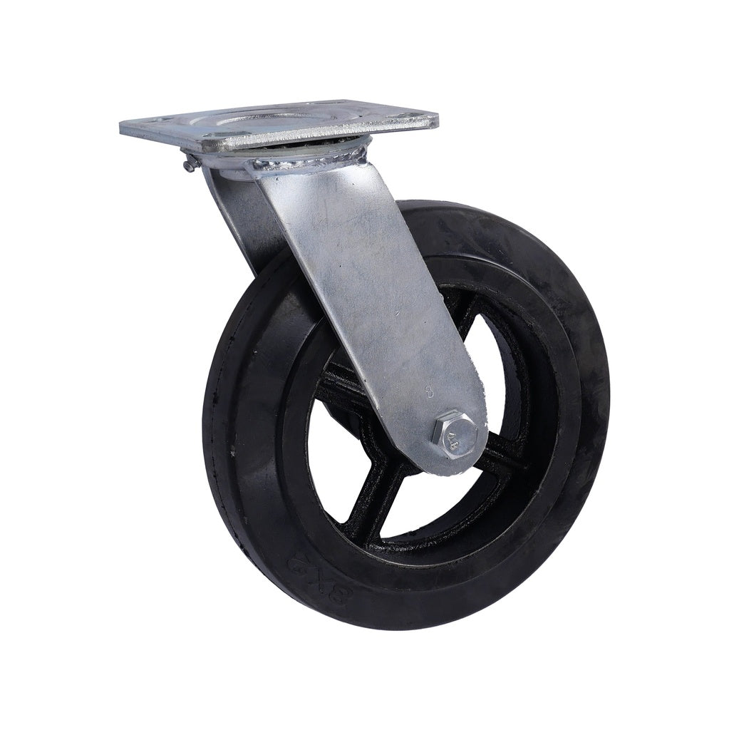 Zwenkwiel 200 x 50mm rubber - Weldingshop