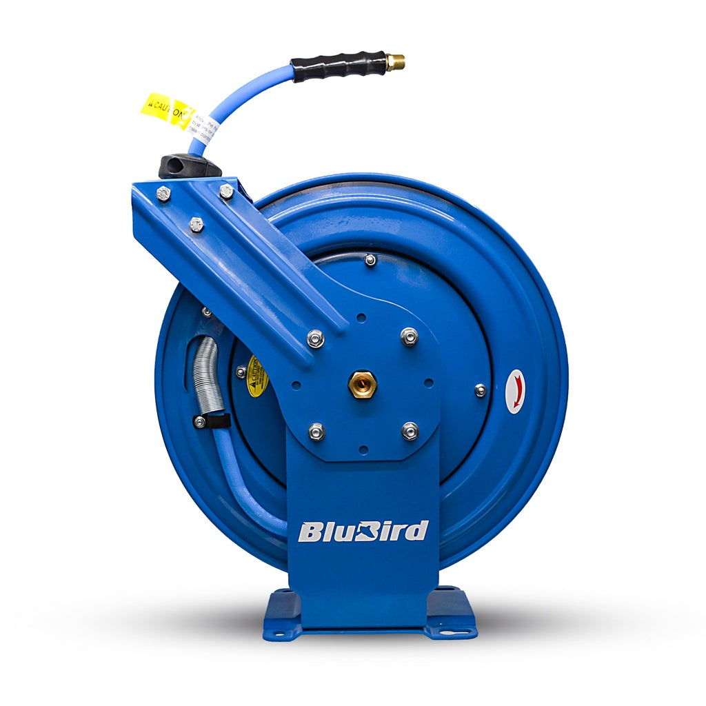 Blubird Luchtslanghaspel dubbele arm 10mm x 30mtr - Weldingshop