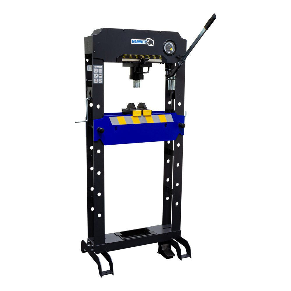 Werkplaatspers lucht hydraulisch met voetpedaal 30 ton - Weldingshop