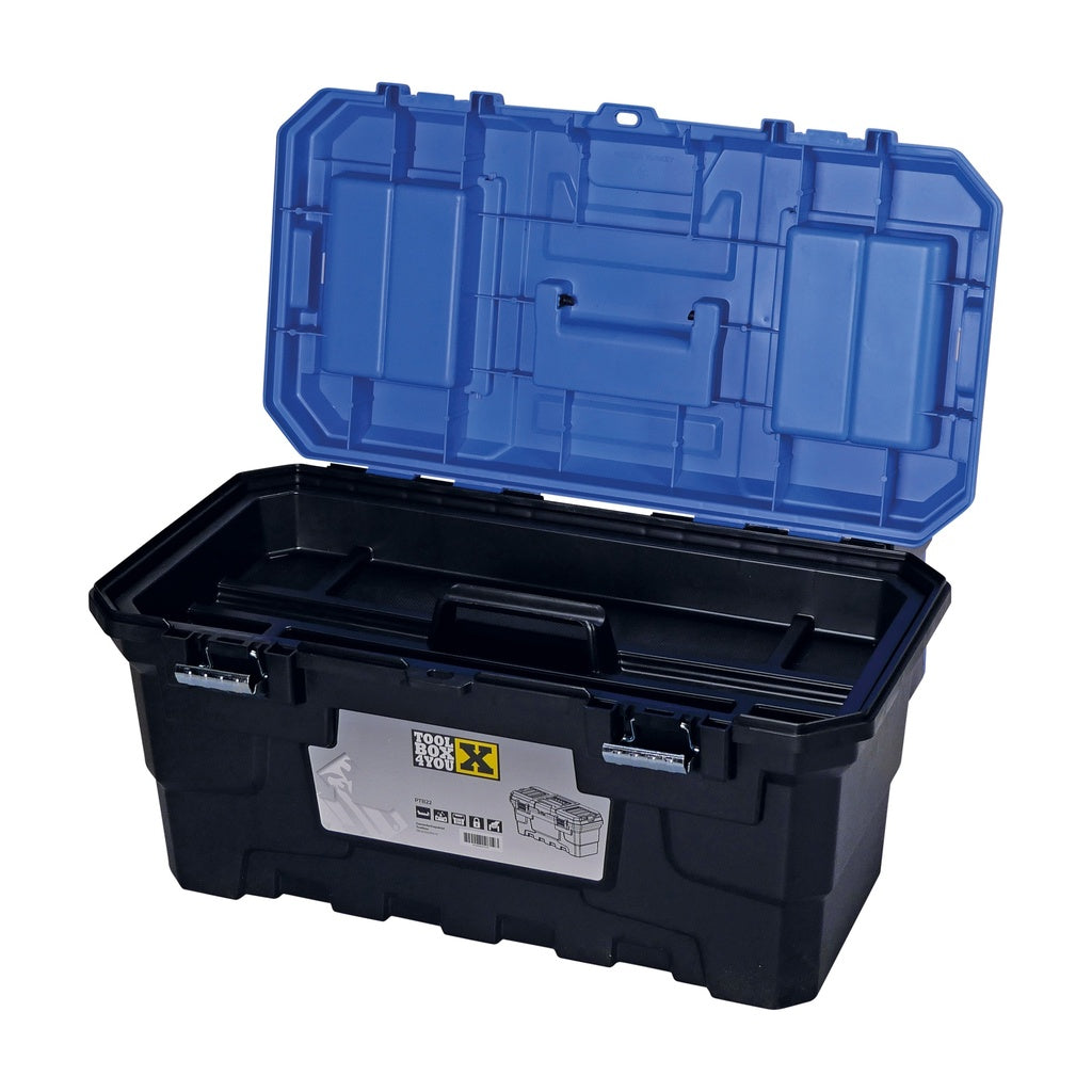 Gereedschapskist met 2 metalen sluitingen 22'' - Weldingshop