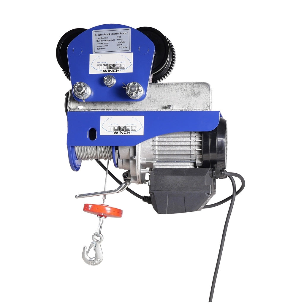 Elektrische takel incl loopkat met draadloze bediening 150 / 300kg 230V - Weldingshop