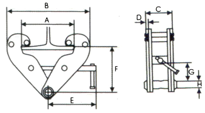 Balkklem 1 ton - Weldingshop
