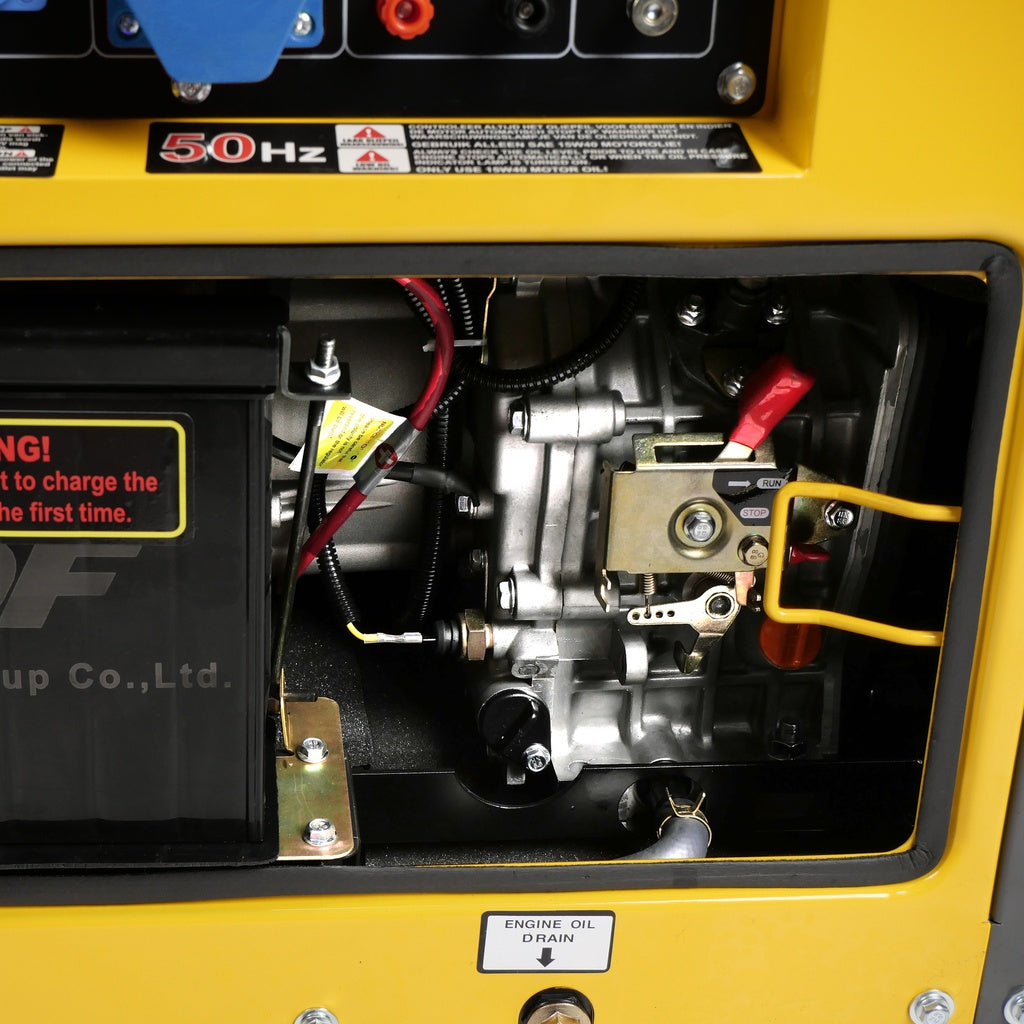 Diesel generator set geluidsgedempt 230V 5kW - Weldingshop