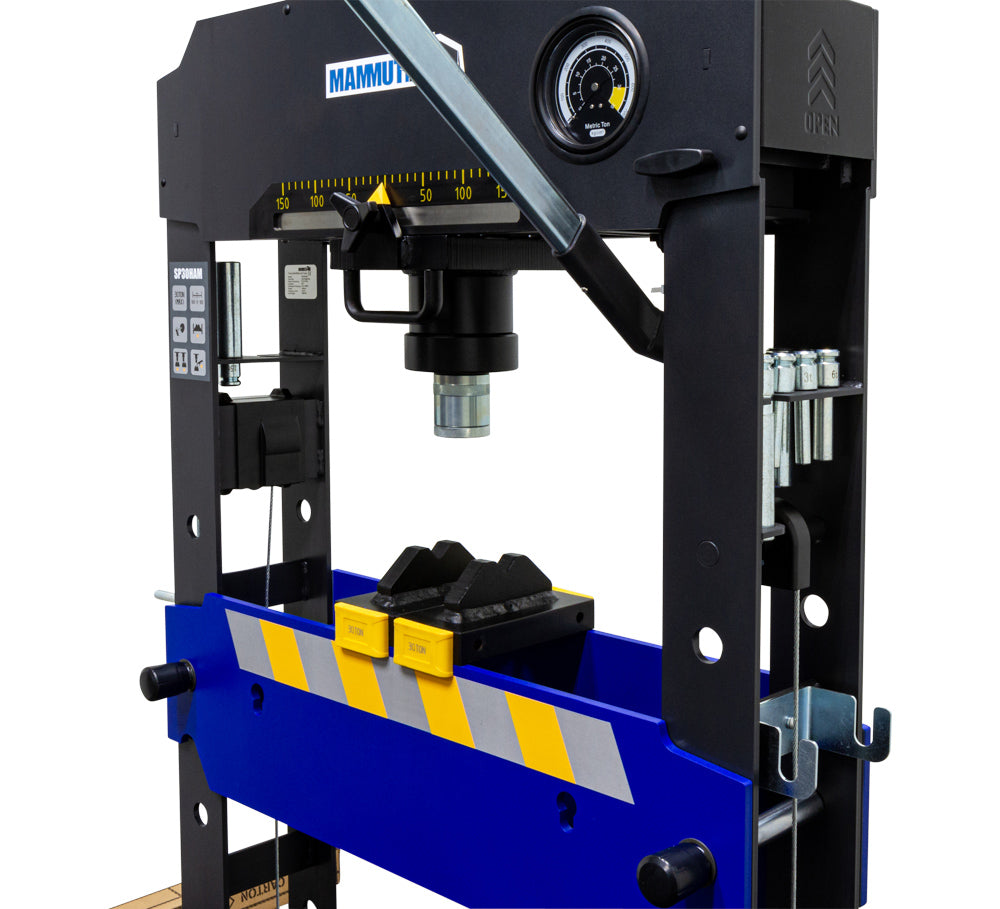 Werkplaatspers lucht hydraulisch met voetpedaal 30 ton - Weldingshop