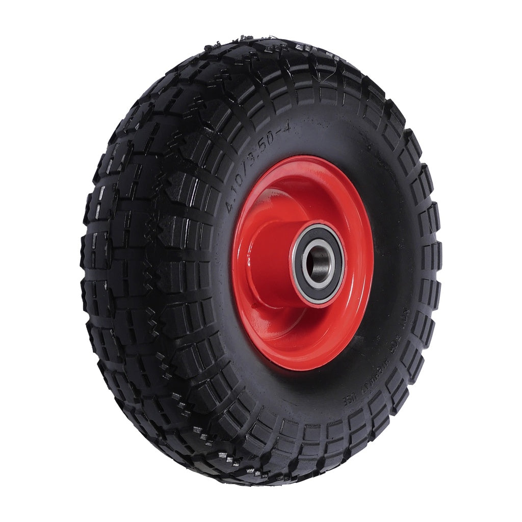 Los wiel voor steekwagen 258 x 82mm dubbele as lang - Weldingshop