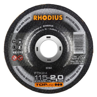 Rhodius FTK24 Doorslijpschijf conventioneel - Weldingshop