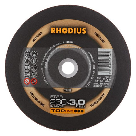 Rhodius FT38 Doorslijpschijf conventioneel - Weldingshop