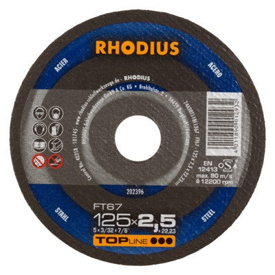 Rhodius FT67 Doorslijpschijf conventioneel - Weldingshop