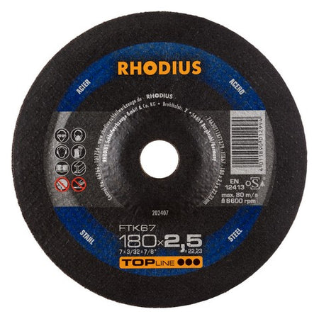Rhodius FTK67 Doorslijpschijf conventioneel - Weldingshop
