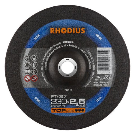 Rhodius FTK67 Doorslijpschijf conventioneel - Weldingshop