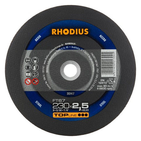 Rhodius FT67 Doorslijpschijf conventioneel - Weldingshop