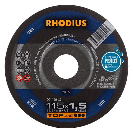 Rhodius XT20 Doorslijpschijf extra dun - Weldingshop