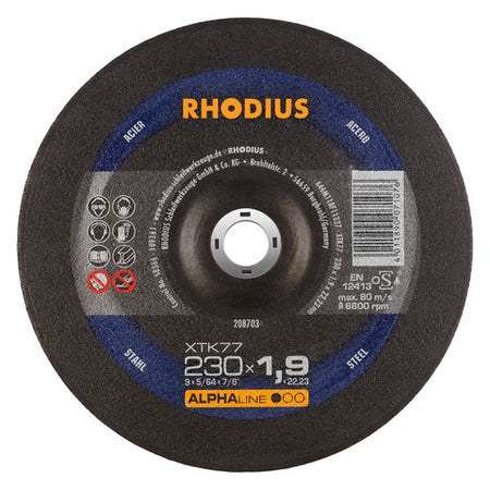 Rhodius XTK77 doorslijpschijf extra dun - Weldingshop
