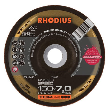 Rhodius RS580 Speed Grinding Disc - Weldingshop