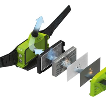 Lashelm Optrel Vegaview 2.5 incl verse luchtsysteem - Weldingshop