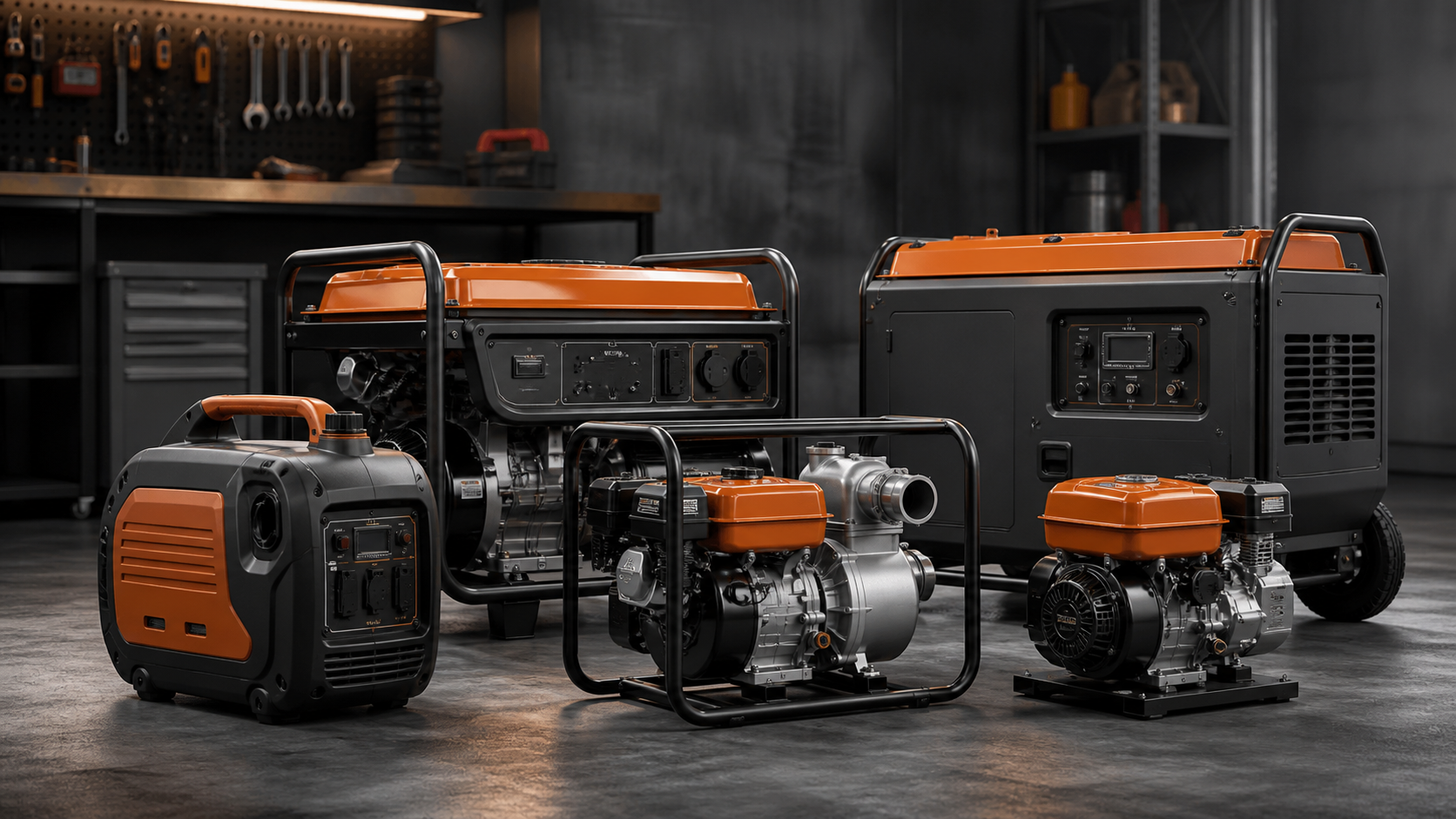 Valkenpower Generator, motor en pomp