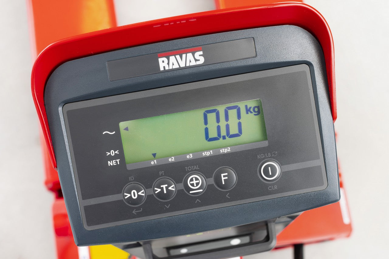 Ravas palletwagens met meetfuctie