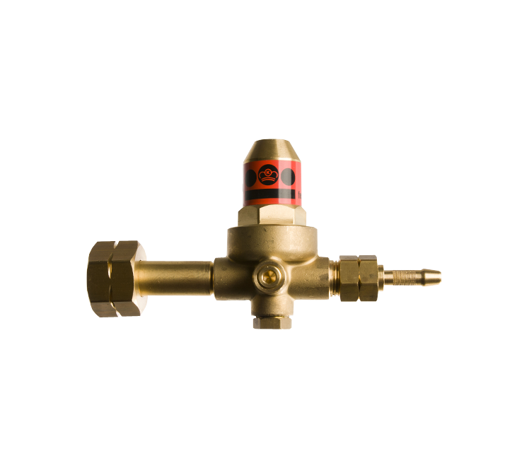 Hogedrukregelaar 1,5 bar KOMBI/DIN met 3/8"l wartel en 6mm slangtule