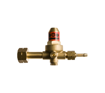 Hogedrukregelaar 1,5 bar KOMBI/DIN met 3/8"l wartel en 6mm slangtule