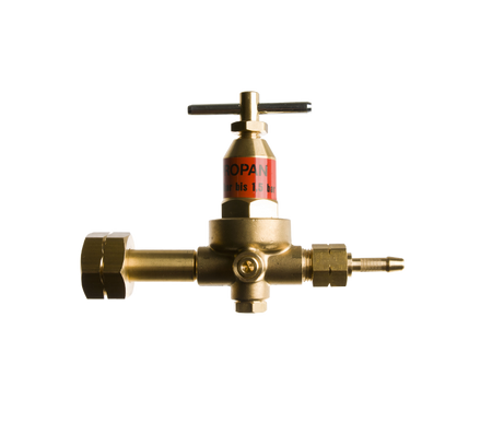 Hogedrukregelaar 0-1,5 bar Benegas met 3/8"l wartel en 6mm slangtule