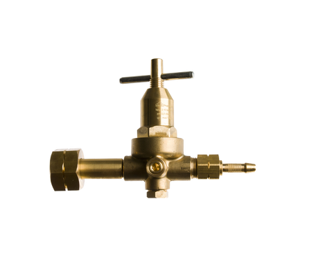 Hogedrukregelaar 0-6 bar KOMBI/DIN met 3/8"l wartel en 6mm slangtule