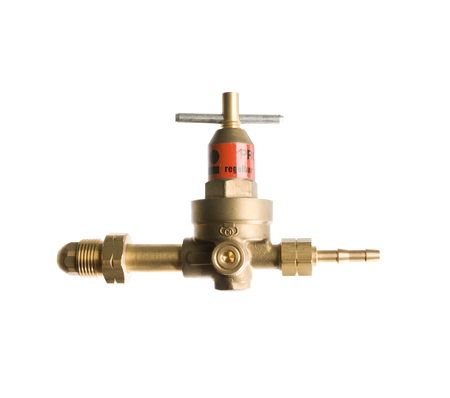Hogedrukregelaar Benegas 0-2 bar met een 3/8"l wartel en 6mm slangtule