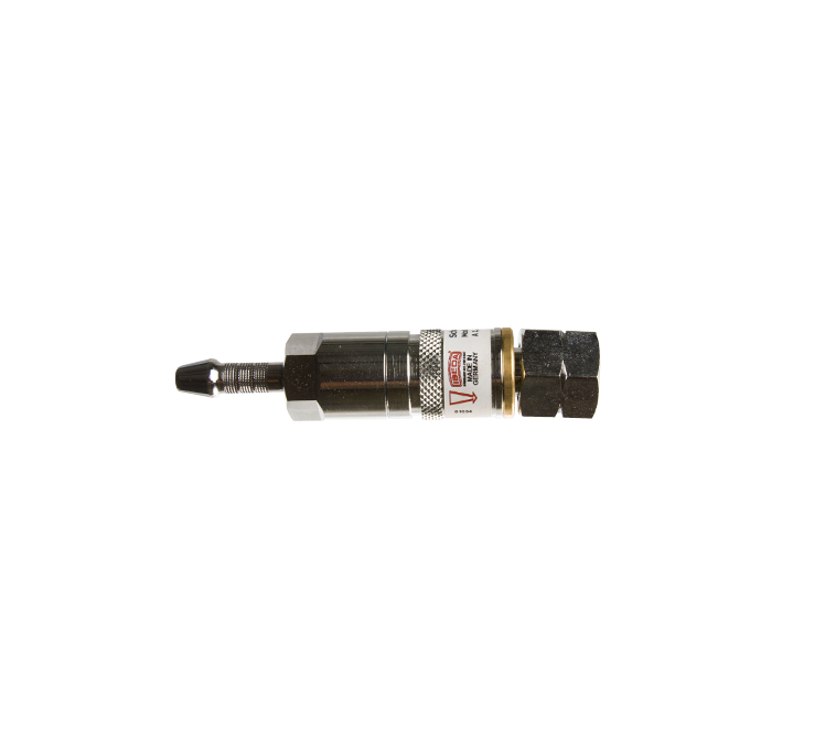 Snelkoppeling gas 3/8"l aan handgreep 6mm