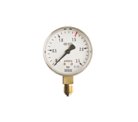 Manometer acetyleen 0-2.5 bar