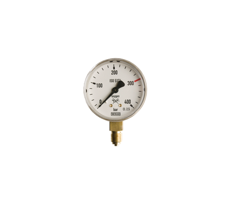 Manometer Zuurstof 0-400 bar 63mm - Weldingshop