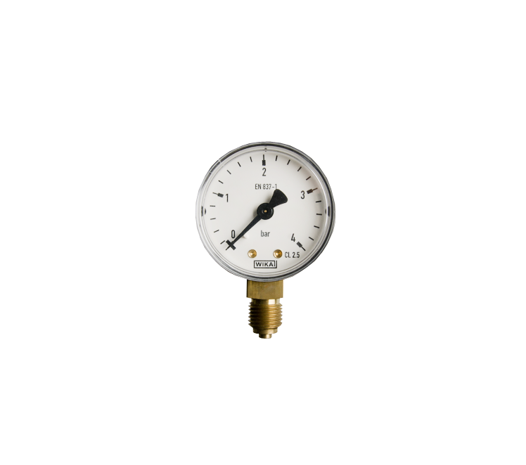 Manometer blank 0-4 bar 50mm