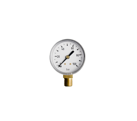 Manometer blank 0-100 bar 50mm