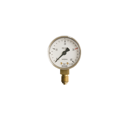 Manometer acetyleen 0-40 bar
