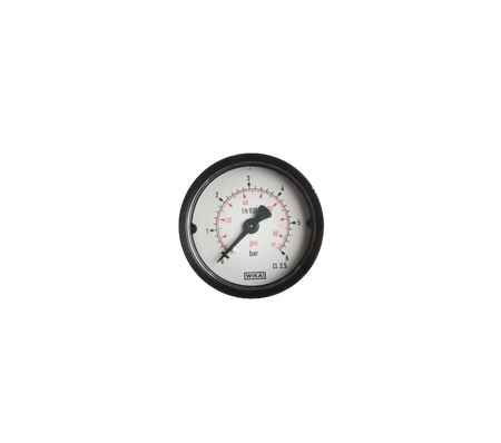 Manometer blank 0-6 bar 50mm achteraansluiting 1/4"