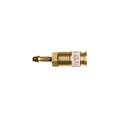ISO 7289 snelkoppeling gas 6 mm tule zonder insteeknippel