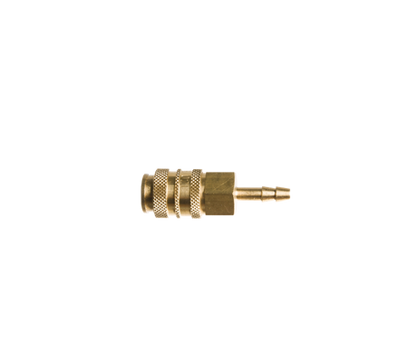 Argon snelkoppeling 4mm tule alleen het vrouwtje messing