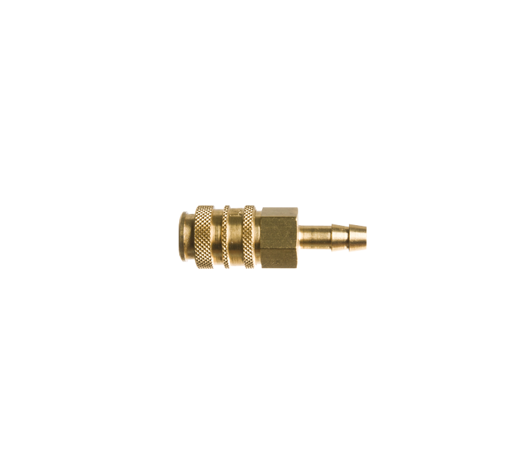 Argon snelkoppeling 6mm tule alleen het vrouwtje messing