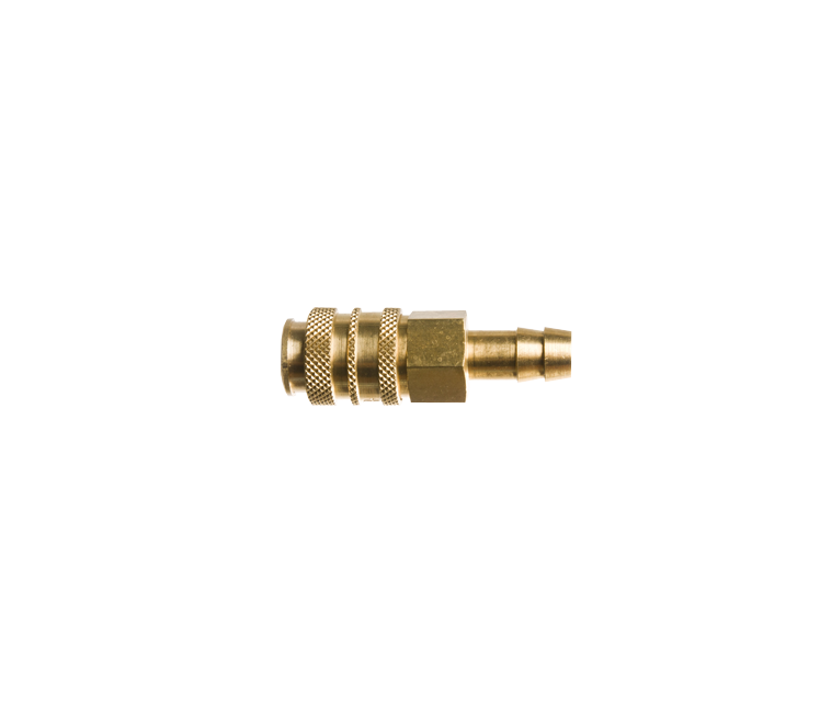 Argon snelkoppeling 8mm tule alleen het vrouwtje messing