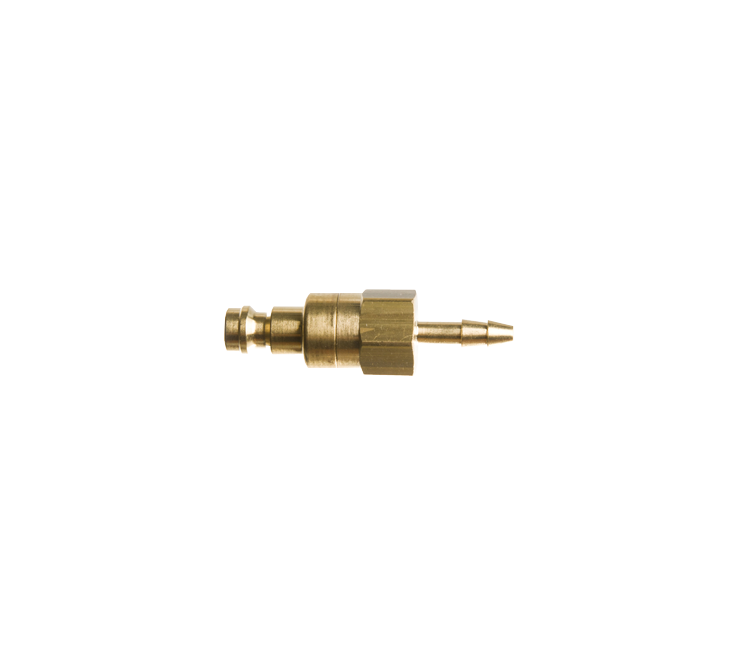 Argon snelkoppeling 4mm tule alleen het mannetje messing
