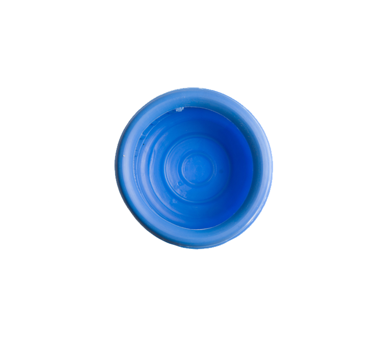 Rubber beschermkap blauw