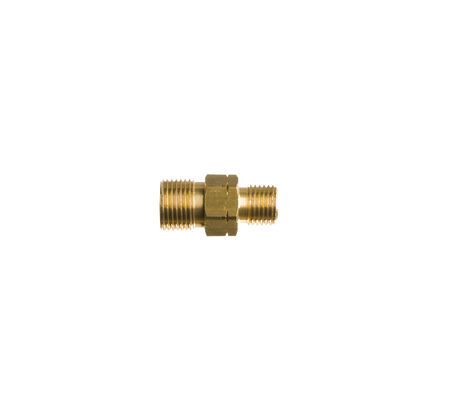 Verloopnippel 1/4"l uitw. x 3/8"r uitw.