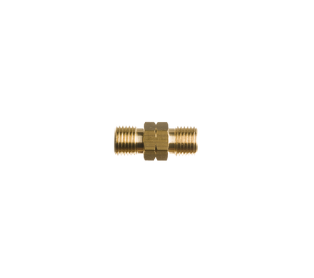 Dubbelnippel 1/4"l uitw. x 1/4"l uitw.