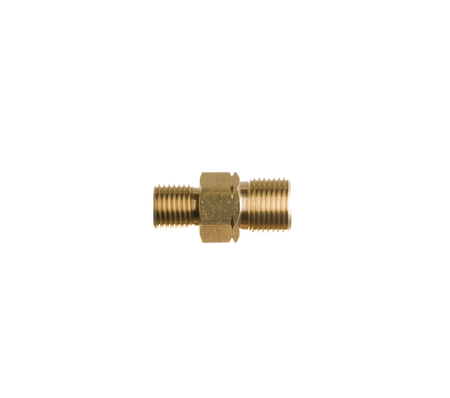 Verloopnippel 1/4"r uitw. x 3/8"l uitw.