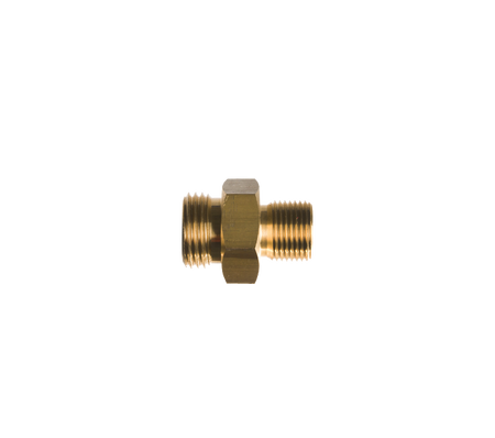 Verloopnippel 1/2" vlak uitw. x 3/8 r uitw.