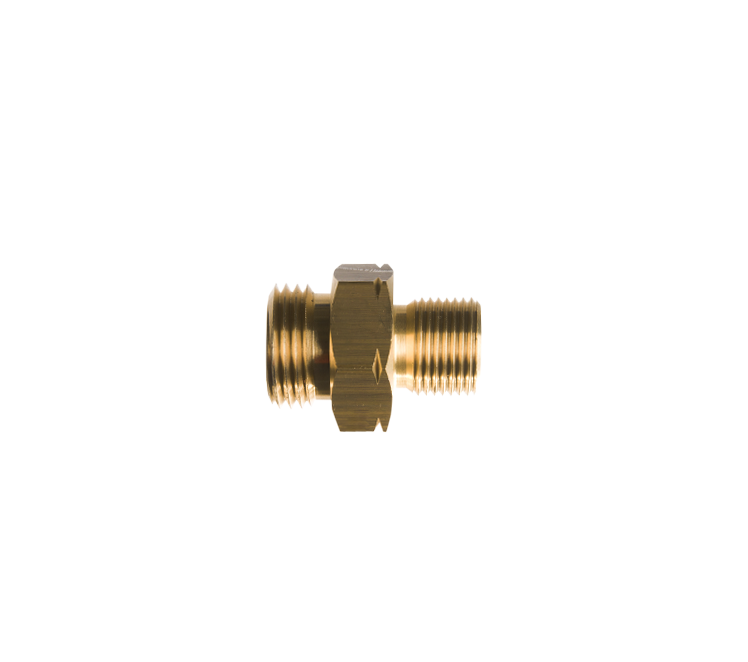 Verloopnippel 1/2" vlak uitw. x 3/8 l uitw.