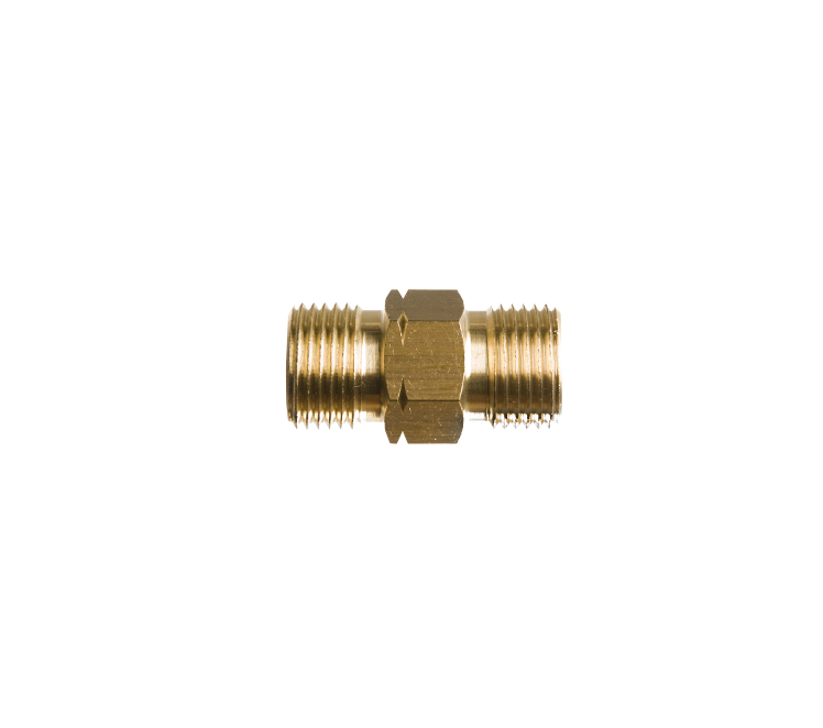 Verloopnippel 1/2"r uitw. x 1/2"l uitw.